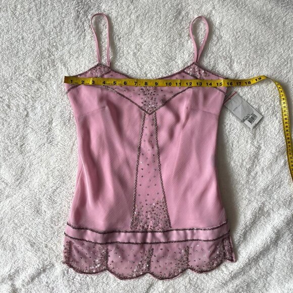 Deadstock Pink Fairy Sequin Top Insane 2000s glam... - Picture 4 of 8
